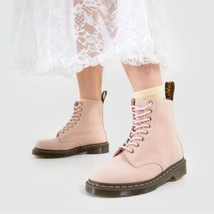 Dr. Martens Pink Lace Up Boots